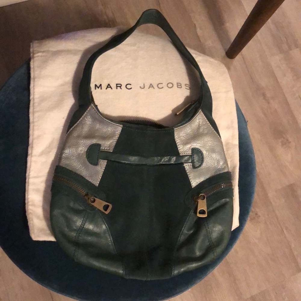 Marc Jacobs leather suede hobo bag